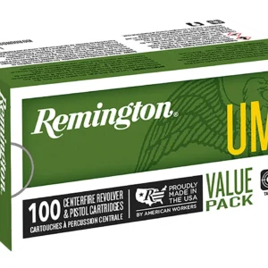 Remington Ammunition 23795 UMC Value Pack 40S&W 180gr Full Metal Jacket 100 Per Box/6 Case