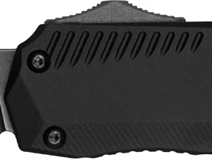 Kershaw 9000T Livewire Automatic 3.30" OTF Tanto Plain Black DLC CPM MagnaCut Steel Blade, Black Anodized Aluminum Handle, Includes Pocket Clip