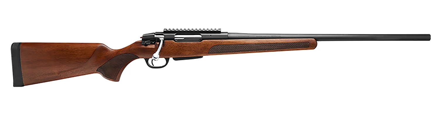 Stevens 18940 334 30-06 Springfield 3+1 22" Matte Black Target Crown Barrel, Drilled & Tapped w/Picatinny Rail Carbon Steel Receiver, Turkish Walnut Fixed Sporter Stock