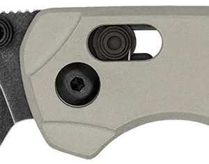 Kershaw 6105 Bel Air 3" Folding Reverse Tanto Plain Blackwash CPM MagnaCut Steel Blade, Bright Nickel Cerakote Aluminum Handle