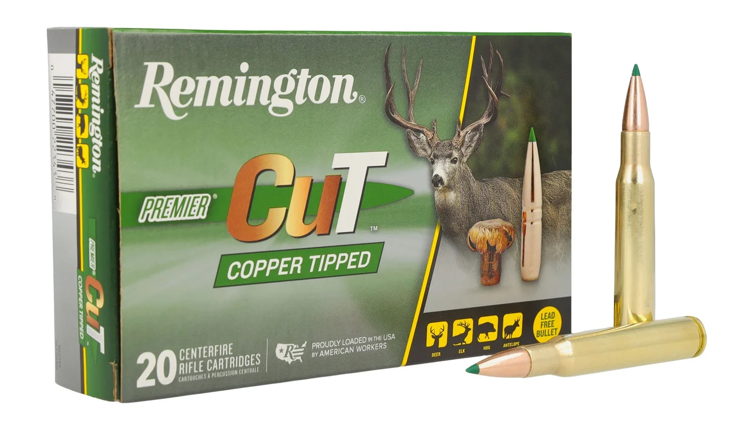 Remington Ammunition R22343 Premier 30-06Springfield 165gr 20 Per Box/10 Case