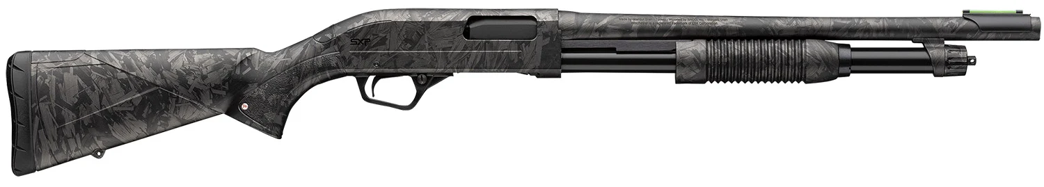 Winchester Repeating Arms 512457695 SXP Defender Compact 20 Gauge Pump 3" 5, 2 3/4" Shells 18" Forged Carbon Hydrodip Steel Barrel, Aluminum Receiver, Fixed Forged Carbon Hydrodip Synthetic Stock