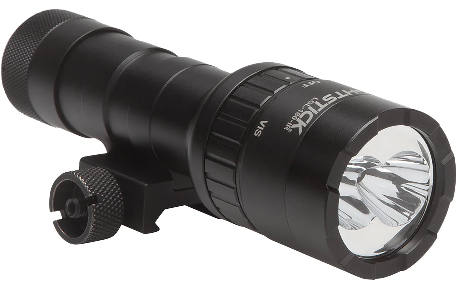 Nightstick LGL180IR Dual-Beam Long Gun Light Kit with IR Illuminator Black Anodized Hardcoat 1100 Lumens White LED 940 nM Infrared