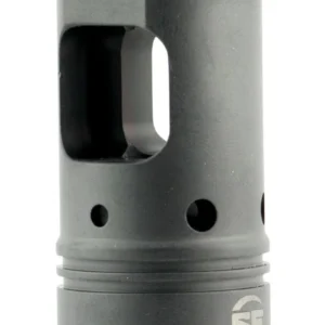 SureFire SFMB3383424 SOCOM Muzzle Brake Black DLC Stainless Steel with 3/4"-24 tpi Threads & 2.60" OAL for 338 Cal AR-Platform