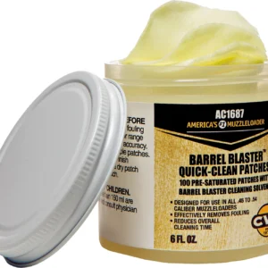 CVA AC1687 Barrel Blaster Quick Clean Patches 6 oz Cotton