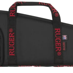 Ruger 27140 Rifle Case 40" Black Endura w/ Red Ruger Logo Accessory Pocket & Foam Padding