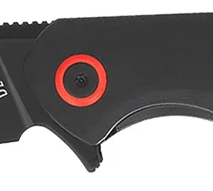 CobraTec Knives CTRATHBLK Rath EDC 3.50" Folding Plain Black D2 Steel Blade, 4.50" Black G10 Handle