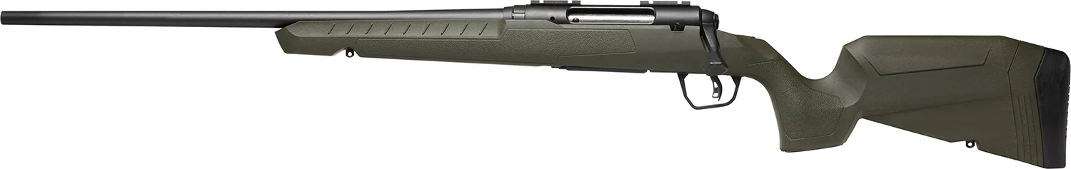 Savage Arms 32071 Axis 2 223 Rem 4+1 22" Matte Black Sporter Barrel, Matte Black Drilled & Tapped Steel Receiver, Fixed Green Synthetic Stock, Left Hand