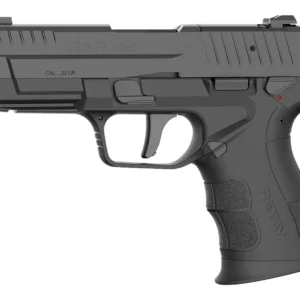 Retay USA RXP22BLK13TH RXP 22 LR 13+1 4" Black Threaded Barrel, Black Cerakote RMR/RMSc Optic Ready/Serrated Slide & Polymer Frame w/Accessory Rail, Textured Grip
