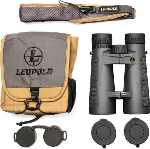 LEUPOLD BINOCULAR BX-5 SANTIAM - HD 12X50 ROOF SHADOW GRAY
