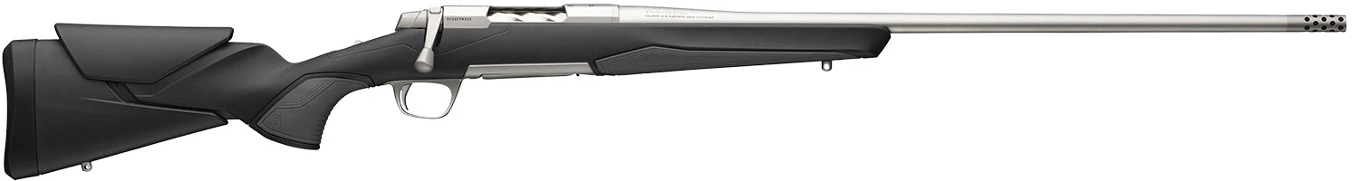 Browning 036008224 X-Bolt 2 Hunter Full Size 270 Win 3+1 24" Stainless Steel Threaded Barrel, Drilled & Tapped Stainless Steel Receiver, Adj Vari-Tech Black Composite Stock w/Adjustable Comb & LOP