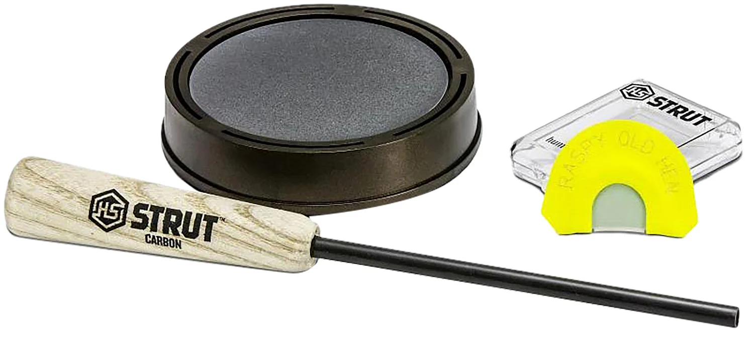 Hunters Specialties HSSTR07010 Raspy Old Hen Wild Turkey Call Turkey Sounds Slate