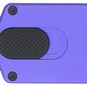 CobraTec Knives CTASPPUR ASP 1.94" OTF Dagger Plain D2 Steel Blade, 3.31" Purple Aluminum Handle