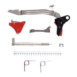 Timney Triggers ALPHAGLOCK5UBKBLACK Alpha Competition  9mm/40 S&W Red Fits Glock Gen5