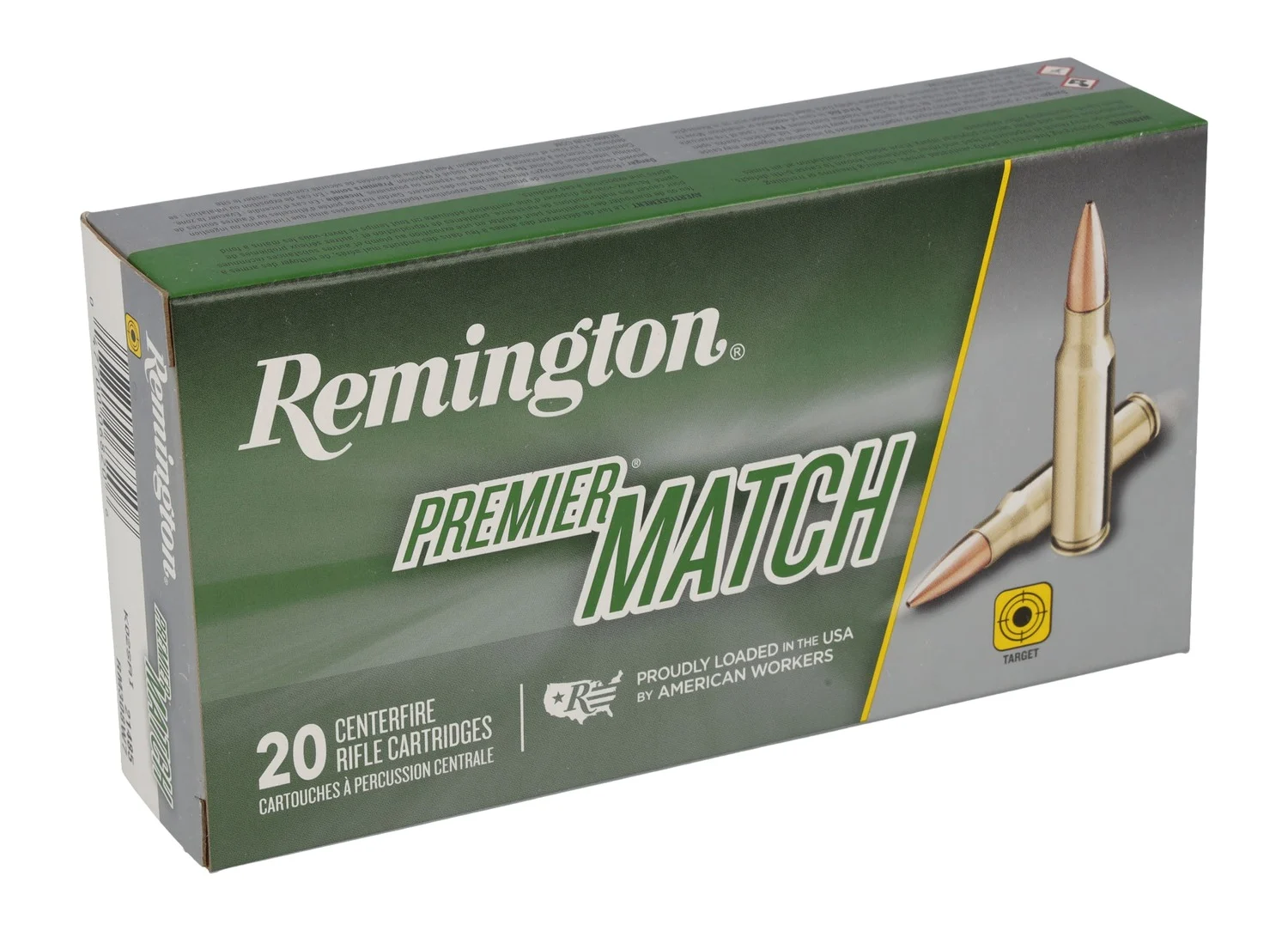 Remington Ammunition 21485 Premier Match 308Win 168gr Sierra MatchKing BTHP 20 Per Box/10 Case