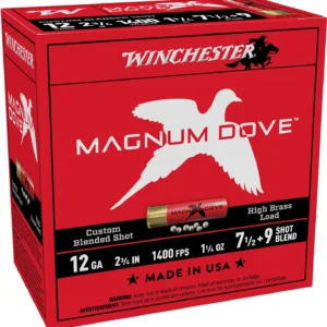 Winchester Ammo MD1279 Magnum Dove 12Gauge 2.75" 1 1/4oz 7.5/9Shot 25 Per Box/10 Case