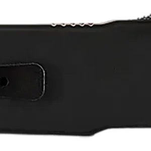Templar Knife XMCABK121 Excalibur Money Clip 1.90" OTF Dagger Plain Black Oxide Stonewashed Powder Coated D2 Steel Blade, 3.38" Black Anodized Aluminum Handle