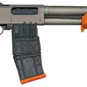 Mossberg 50222 590M 12 Gauge 10+1 18.50" Tungsten Gray Cerakote Barrel & Steel Drilled & Tapped Receiver, Magpul SGA Safety Orange Synthetic Stock