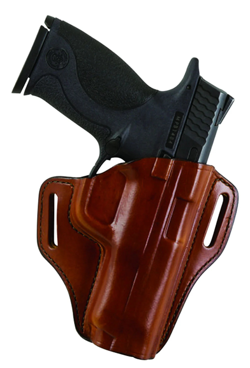 Bianchi 23944 57 Remedy OWB Size 10A Tan Leather Belt Slide Fits Colt 1911 Officer Right Hand