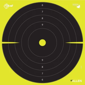 Allen 15214-30 EZ Aim Splash Bullseye Hanging Paper Black/Chartreuse 30Pack