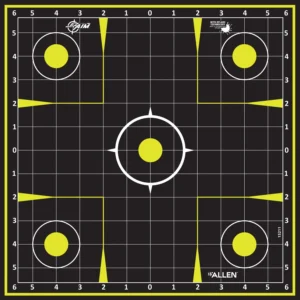 Allen 15211-30 EZ Aim Splash Hanging 12"x12" Black/Chartreuse 30 Pack