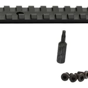 Savage Arms 56442 Scope Rail Revel Black Aluminum 8.40" Long