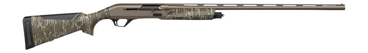 Retay USA BACEBRBL28 Ace 28 Gauge Semi-Auto 3" 3+1 28" Bronze Cerakote Deep Bore Barrel, Bronze Cerakote Aluminum Slopeback Receiver, Fixed Mossy Oak Bottomland Synthetic Stock