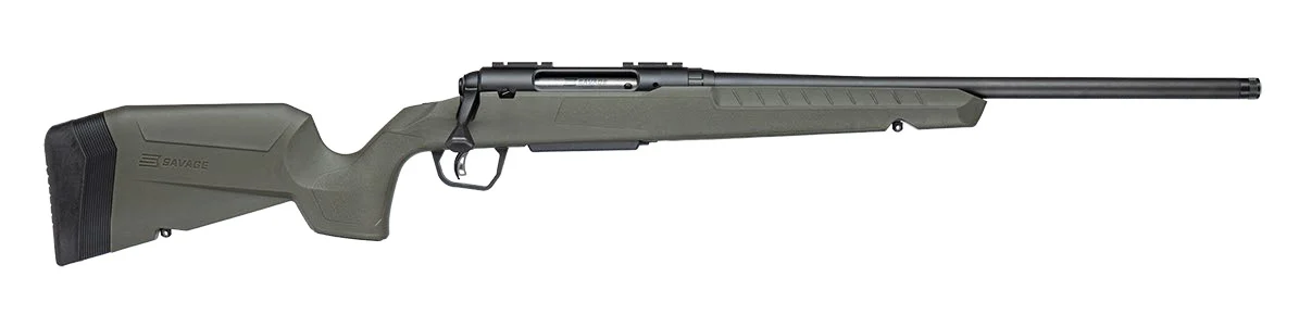 Savage Arms 33115 Axis 2 6.5 Creedmoor 4+1 20"Matte Black Carbon Steel Threaded Barrel, Drilled & Tapped Receiver, OD Green Fixed w/Pistol Grip Synthetic Stock, Right Hand