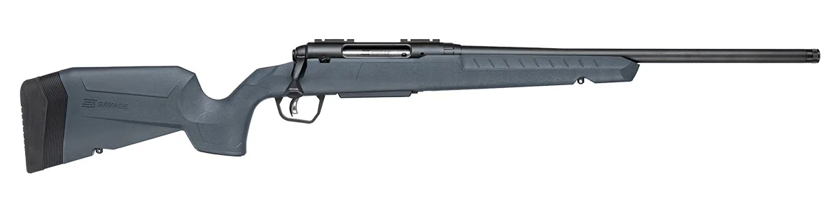 Savage Arms 33132 Axis 2 25-06 Rem 4+1 20" Matte Black Carbon Steel Threaded Barrel, Drilled & Tapped Receiver, Gray Fixed w/Pistol Grip Synthetic Stock, Right Hand