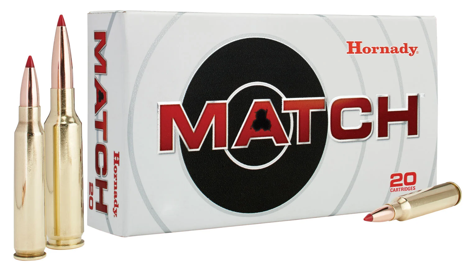 Hornady 80966 Match 308Win 168gr Extremely Low Drag Match 20 Per Box/10 Case