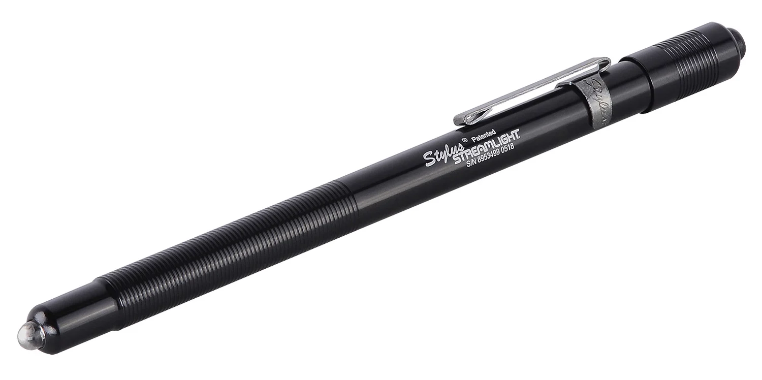 Streamlight 65006 Stylus PenLight Black Anodized 2 Lumens Red LED