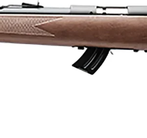 Savage Arms 50701 Mark II GL Full Size 22 LR 10+1 21" Matte Black Sporter Barrel, Matte Black Drilled & Tapped Carbon Steel Receiver, Satin Brown Fixed Wood Stock, Left Hand