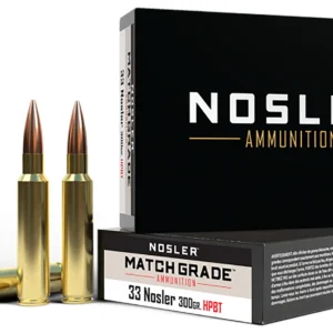 Nosler 60031 Match Grade 33Nosler 300gr Custom Competition Hollow Point Boat Tail 20 Per Box/10 Case