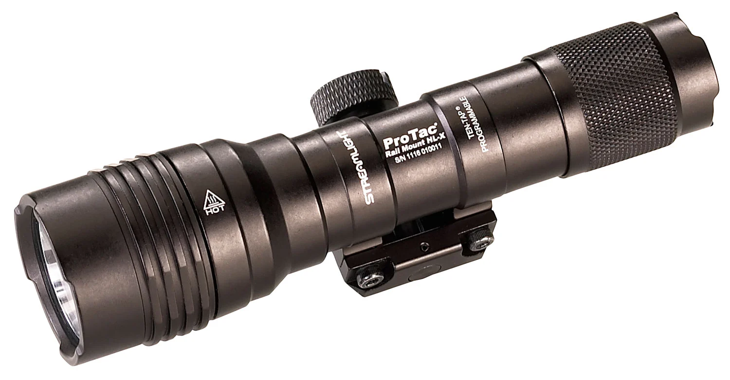 Streamlight 88066 ProTac HL-X Rail Mount Black Anodized Aluminum, 60/1000 Lumens, White LED, 447 Meters Beam, Picatinny Rail Mount