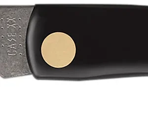 Case 00095 Sod Buster Jr. 2.80" Folding Skinner Plain Etched As-Ground Stainless Steel Blade Black Synthetic Handle