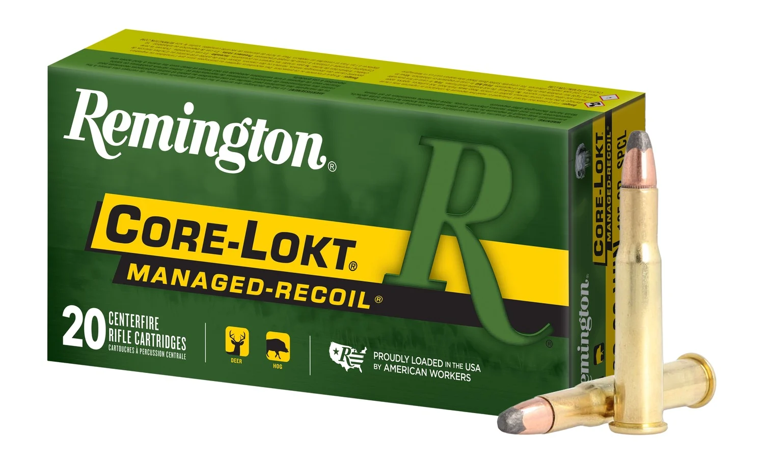 Remington Ammunition 27644 Managed-Recoil 30-30Win 125gr Soft Point Core Lokt 20 Per Box/10 Case