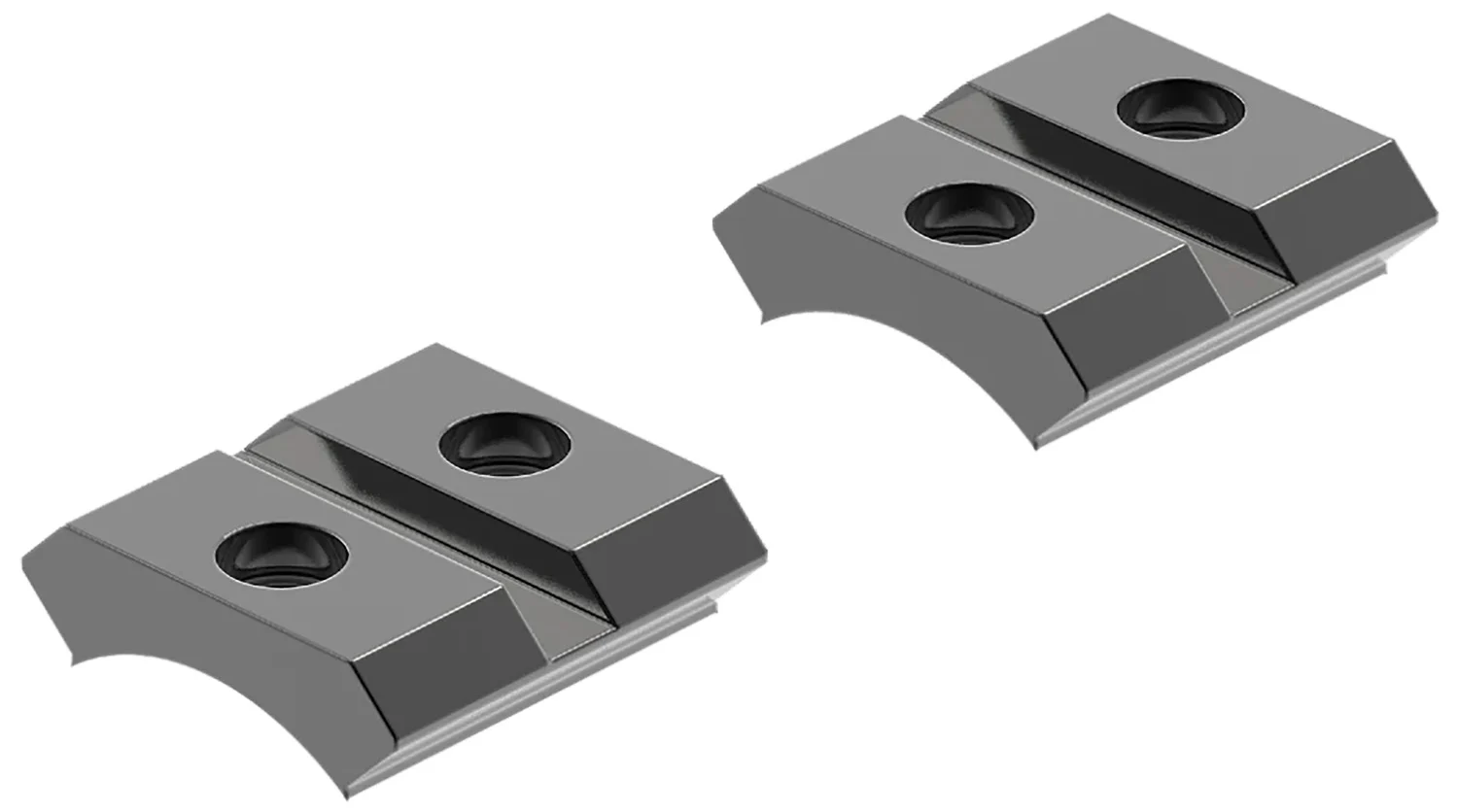 Leupold 49866 QRW Cross-Slot Base Set Black Gloss Remington 541