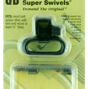 Uncle Mike's 13112 Super Swivel Quick Detach 115 RGS Tri-Lock Blued 1" Loop for Most Rifles w/Wood Forend
