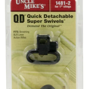 Uncle Mike's 14812 Super Swivel  Quick Detach 115 BLR Blued 1" Loop for Browning BLR (Does Not Fit BLR Lightening)