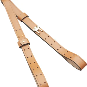 Butler Creek 26112 Military Carry Strap Brown Leather 44" OAL Two-Piece Rifle