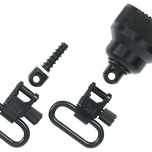 Uncle Mike's 18015 Mag Cap Swivel Set made of Steel with Blue Finish, 1" Loop Size & Quick Detach Style for 20 Gauge Remington 870 & 870 Youth Includes Two Super Swivels