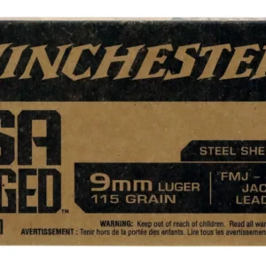 Winchester Ammo WIN9SV USA Forged 9mmLuger 115gr Full Metal Jacket 50 Per Box/10 Case