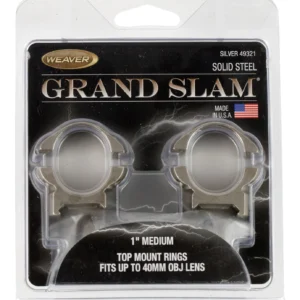 Weaver Mounts 49321 Grand Slam Silver 1" Medium