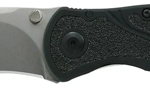 Kershaw 1670S30V Blur 3.40" Folding Drop Point w/Recurve Plain Stonewashed Powder Coated CPM S30V SS Blade Black Anodized Aluminum Handle Includes Pocket Clip