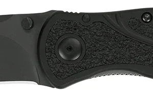 Kershaw 1670BLK Blur 3.40" Folding Drop Point w/Recurve Plain Black DLC 14C28N Steel Blade Black Anodized Aluminum Handle Includes Pocket Clip