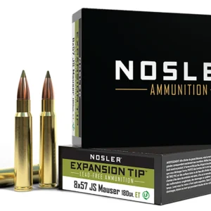 Nosler 40643 E-Tip 8mmMauser 180gr E Tip Lead Free 20 Per Box/10 Case