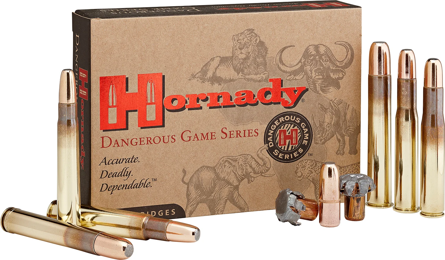 Hornady 82689 Dangerous Game 500NitroExpress 570gr DGX Bonded 20 Per Box/6 Case