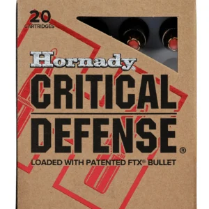 Hornady 80920 Critical Defense  308Win 155gr Flex Tip eXpanding 20 Per Box/10 Case