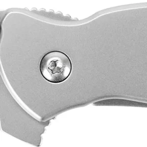 Kershaw 1620FL Scallion 2.40" Folding Drop Point Plain Bead Blasted 420HC SS Blade/Bead Blasted 410 Stainless Steel Handle Includes Pocket Clip