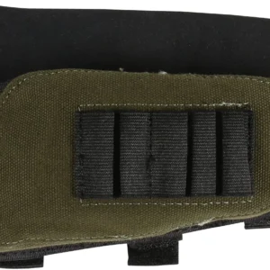Allen 20550 Buttstock Shell Holder  Black/Green Cordura Capacity 5rd Rifle Buttstock Mount